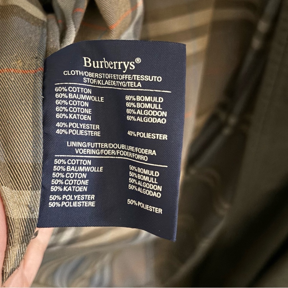 Burberry Olive Green Long Trench Coat - Picture 12 of 15
